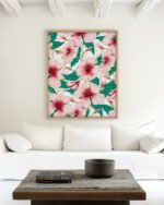 Floral Abstract Botanical nature pastel painterly fine art print titled “Entice” by Uma Gokhale for contemporary interiors Floral Abstract Botanical nature pastel painterly fine art print titled “Entice” by Uma Gokhale for contemporary interiors