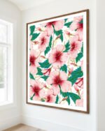 Floral Abstract Botanical nature pastel painterly fine art print titled “Entice” by Uma Gokhale for contemporary interiors Floral Abstract Botanical nature pastel painterly fine art print titled “Entice” by Uma Gokhale for contemporary interiors