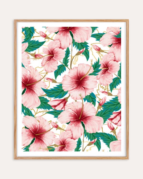 Floral Abstract Botanical nature pastel painterly fine art print titled “Entice” by Uma Gokhale for contemporary interiors