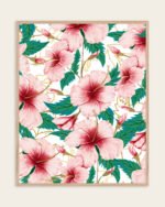 Floral Abstract Botanical nature pastel painterly fine art print titled “Entice” by Uma Gokhale for contemporary interiors
