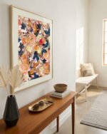 Write a compelling sell description for this painterly painting "Rustic floral" to home-collectors