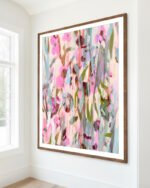 Floral Abstract Botanical nature pastel fine art print titled “Softly In bloom” by Uma Gokhale for contemporary interiors Floral Abstract Botanical nature pastel fine art print titled “Softly In bloom” by Uma Gokhale for contemporary interiors