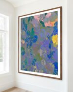 Floral Abstract Botanical nature fine art print titled “Wildflower Haze” by Uma Gokhale for contemporary interiors