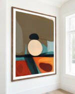 Abstract painterly fine art print titled “Enthrall” by Uma Gokhale for contemporary interiors