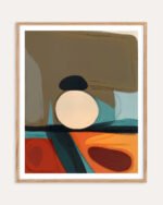 Abstract painterly fine art print titled “Enthrall” by Uma Gokhale for contemporary interiors