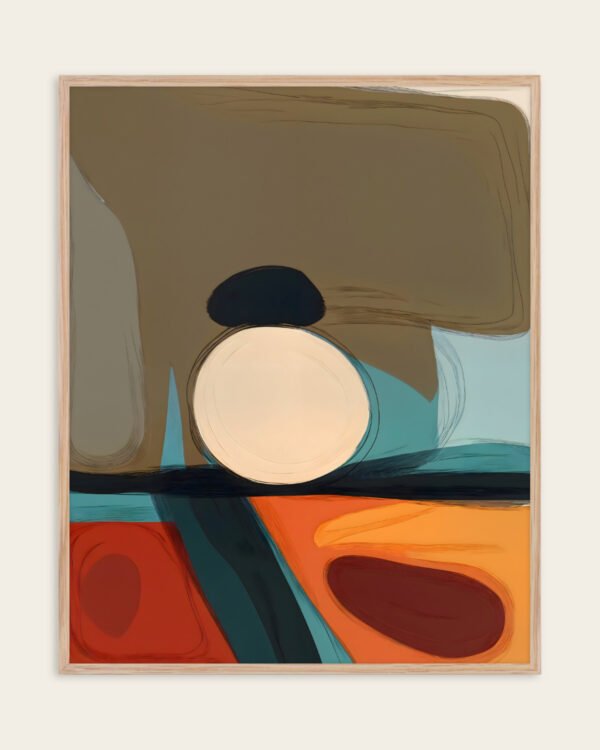 Abstract painterly fine art print titled “Enthrall” by Uma Gokhale for contemporary interiors