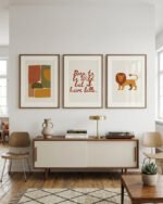 Witty word funny quotes typography minimal fine art print titled “Born to be wild but I have bills” by Uma Gokhale for contemporary interiors
