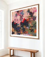 Abstract painterly floral fine art print titled “Wild stillness” by Uma Gokhale for contemporary interiors