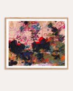 Abstract painterly floral fine art print titled “Wild stillness” by Uma Gokhale for contemporary interiors