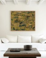 Abstract nature painterly fine art print titled “Where the Earth rests” by 83 Oranges/Uma Gokhale for contemporary interiors