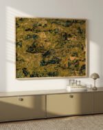 Abstract nature painterly fine art print titled “Where the Earth rests” by 83 Oranges/Uma Gokhale for contemporary interiors