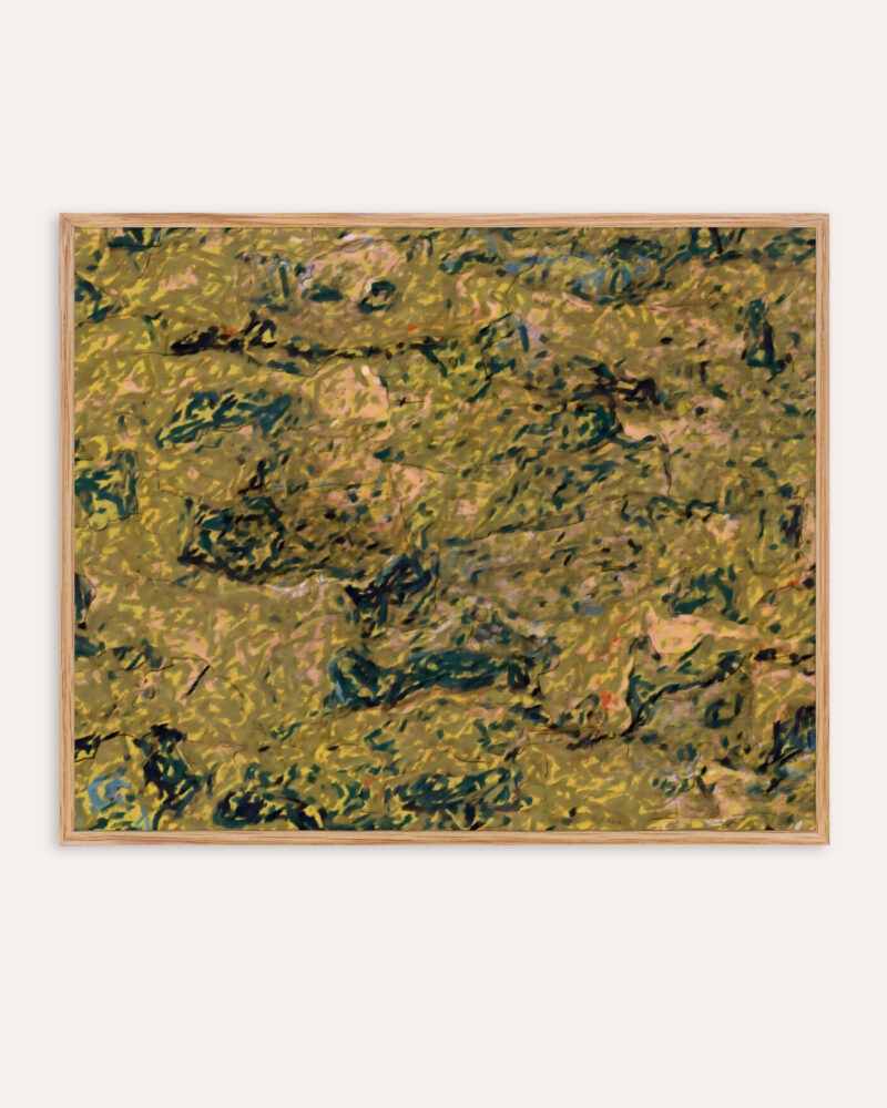 Abstract nature painterly fine art print titled “Where the Earth rests” by 83 Oranges/Uma Gokhale for contemporary interiors