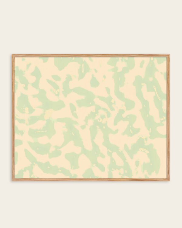 Abstract neutral pastel soft colored Camo painterly fine art print titled “Sage Whisper” by 83 Oranges/Uma Gokhale for contemporary interiors