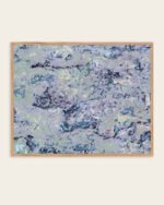 Abstract neutral pastel soft colored painterly fine art print titled “Where the sky rests” by 83 Oranges/Uma Gokhale for contemporary Scandinavian Nordic interiors
