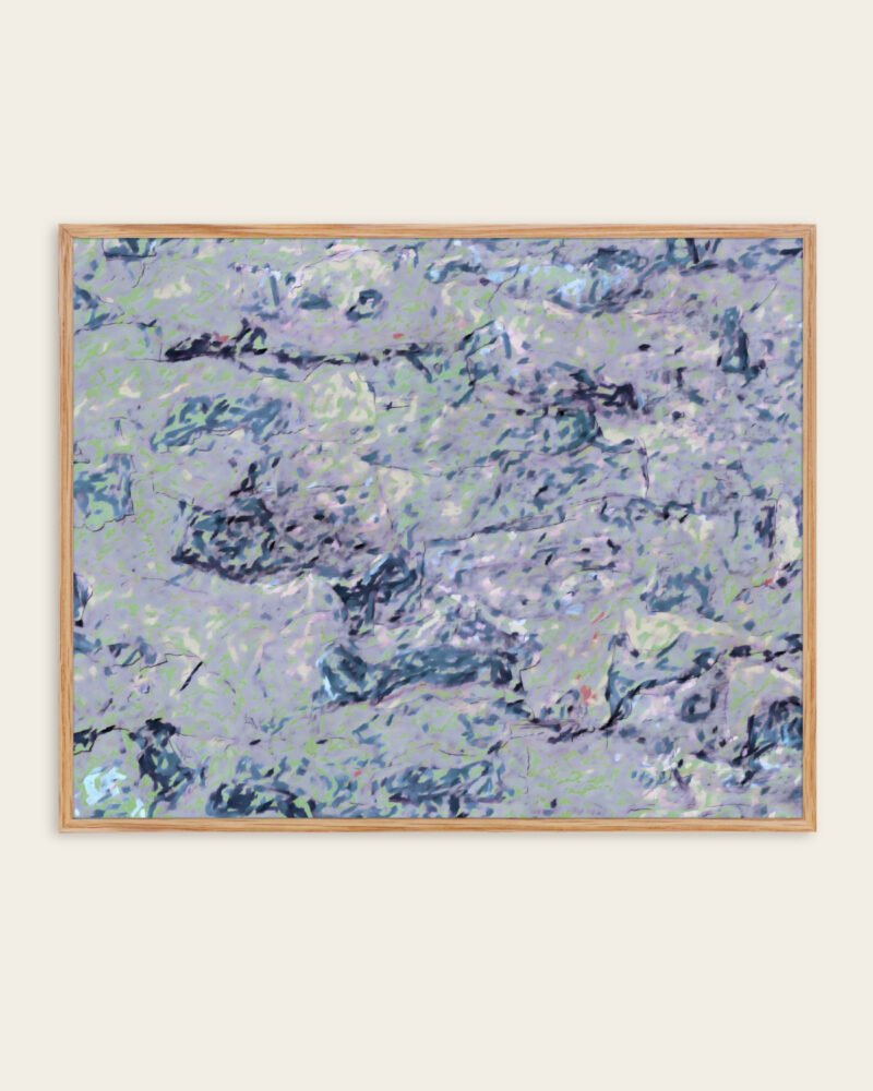 Abstract neutral pastel soft colored painterly fine art print titled “Where the sky rests” by 83 Oranges/Uma Gokhale for contemporary Scandinavian Nordic interiors