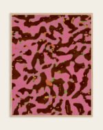 Abstract Camo painterly fine art print titled “Cocoa Bloom” by 83 Oranges/Uma Gokhale for contemporary interiors