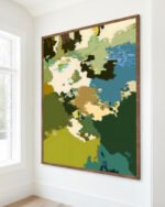 Abstract rich color nature landscape painterly fine art print titled “Light Meets Water” by 83 Oranges/Uma Gokhale for contemporary Scandinavian Nordic interiors Abstract rich color nature landscape painterly fine art print titled “Light Meets Water” by 83 Oranges/Uma Gokhale for contemporary Scandinavian Nordic interiors