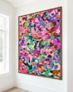 Abstract landscape painterly floral botanical fine art print titled “Where the Sun finds us” by 83 Oranges/Uma Gokhale for contemporary interiors