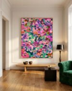Abstract landscape painterly floral botanical fine art print titled “Where the Sun finds us” by 83 Oranges/Uma Gokhale for contemporary interiors