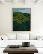 Abstract rich color nature landscape painterly fine art print titled “Interwoven Earth” by 83 Oranges/Uma Gokhale for contemporary Scandinavian Nordic interiors Abstract rich color nature landscape painterly fine art print titled “Interwoven Earth” by 83 Oranges/Uma Gokhale for contemporary Scandinavian Nordic interiors