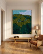Abstract rich color nature landscape painterly fine art print titled “Interwoven Earth” by 83 Oranges/Uma Gokhale for contemporary Scandinavian Nordic interiors Abstract rich color nature landscape painterly fine art print titled “Interwoven Earth” by 83 Oranges/Uma Gokhale for contemporary Scandinavian Nordic interiors