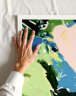 Abstract botanical painterly fine art print titled “Under The Bodhi Tree” by 83 Oranges/Uma Gokhale for contemporary interiors Abstract botanical painterly fine art print titled “Under The Bodhi Tree” by 83 Oranges/Uma Gokhale for contemporary interiors