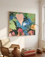 Abstract botanical painterly fine art print titled “Under The Bodhi Tree” by 83 Oranges/Uma Gokhale for contemporary interiors Abstract botanical painterly fine art print titled “Under The Bodhi Tree” by 83 Oranges/Uma Gokhale for contemporary interiors