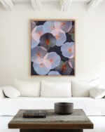 Botanical lotus pond leaves fine art print titled “Translucence” by 83 Oranges/Uma Gokhale for contemporary Scandinavian Nordic interiors