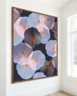 Botanical lotus pond leaves fine art print titled “Translucence” by 83 Oranges/Uma Gokhale for contemporary Scandinavian Nordic interiors