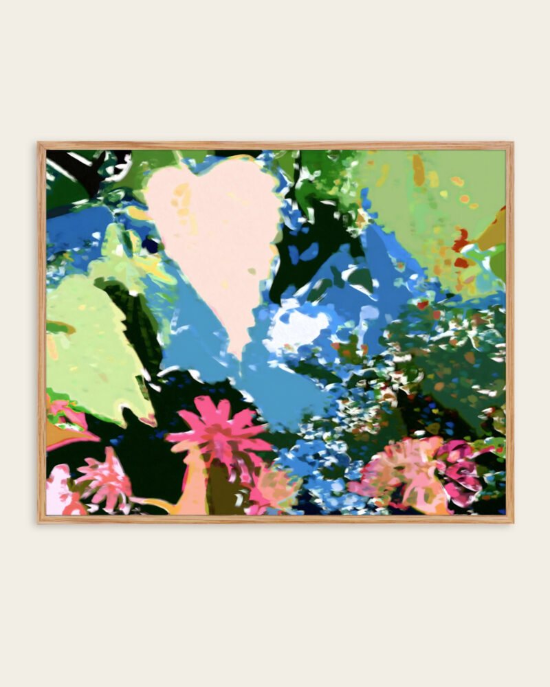 Abstract botanical painterly fine art print titled “Under The Bodhi Tree” by 83 Oranges/Uma Gokhale for contemporary interiors Abstract botanical painterly fine art print titled “Under The Bodhi Tree” by 83 Oranges/Uma Gokhale for contemporary interiors