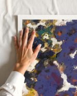 Abstract floral painterly fine art print titled “Onsra” by 83 Oranges/Uma Gokhale for contemporary Scandinavian Nordic interiors
