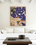 Abstract floral painterly fine art print titled “Onsra” by 83 Oranges/Uma Gokhale for contemporary Scandinavian Nordic interiors