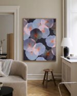 Botanical lotus pond leaves fine art print titled “Translucence” by 83 Oranges/Uma Gokhale for contemporary Scandinavian Nordic interiors