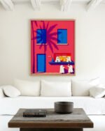 Painterly organic fine art print titled “Ghost bar's open” by 83 Oranges/Uma Gokhale for contemporary eclectic interiors