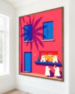 Painterly organic fine art print titled “Ghost bar's open” by 83 Oranges/Uma Gokhale for contemporary eclectic interiors