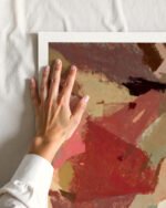 Abstract painterly organic fine art print titled “Held in Pieces” by 83 Oranges/Uma Gokhale for contemporary Scandinavian interiors