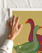 Goose ducks farm animals painterly organic fine art print titled “They had other plans” by 83 Oranges/Uma Gokhale for contemporary eclectic interiors Goose ducks farm animals painterly organic fine art print titled “They had other plans” by 83 Oranges/Uma Gokhale for contemporary eclectic interiors