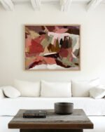 Abstract painterly organic fine art print titled “Held in Pieces” by 83 Oranges/Uma Gokhale for contemporary Scandinavian interiors