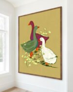 Goose ducks farm animals painterly organic fine art print titled “They had other plans” by 83 Oranges/Uma Gokhale for contemporary eclectic interiors Goose ducks farm animals painterly organic fine art print titled “They had other plans” by 83 Oranges/Uma Gokhale for contemporary eclectic interiors