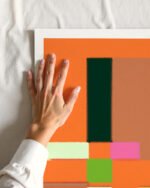 Abstract painterly organic geometric fine art print titled “Almost In Order” by 83 Oranges/Uma Gokhale for contemporary boho interiors
