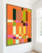 Abstract painterly organic geometric fine art print titled “Almost In Order” by 83 Oranges/Uma Gokhale for contemporary boho interiors