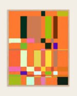 Abstract painterly organic geometric fine art print titled “Almost In Order” by 83 Oranges/Uma Gokhale for contemporary boho interiors