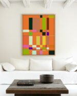 Abstract painterly organic geometric fine art print titled “Almost In Order” by 83 Oranges/Uma Gokhale for contemporary boho interiors